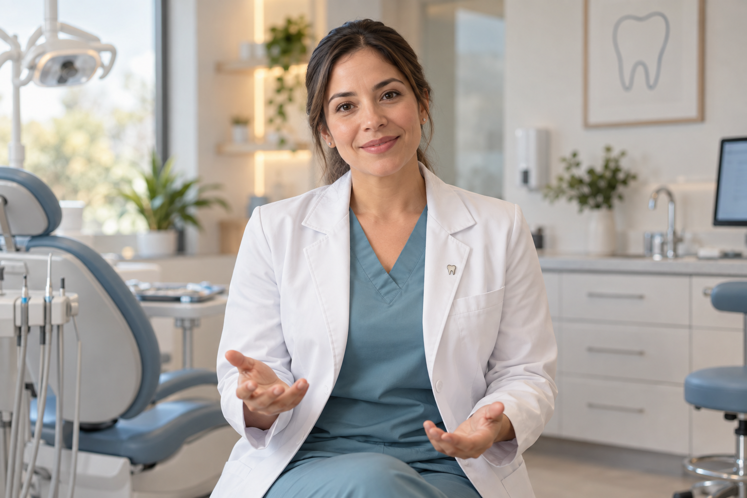 Doctora invitando a conversar sobre Hamppi